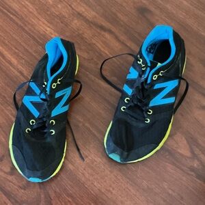 New Balance Black and Neon Blue Athletic Shoes 730 size 9